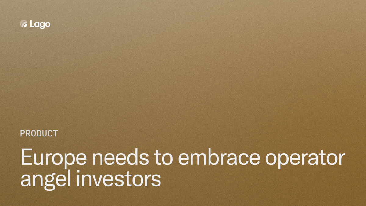 Europe needs to embrace operator angel investors