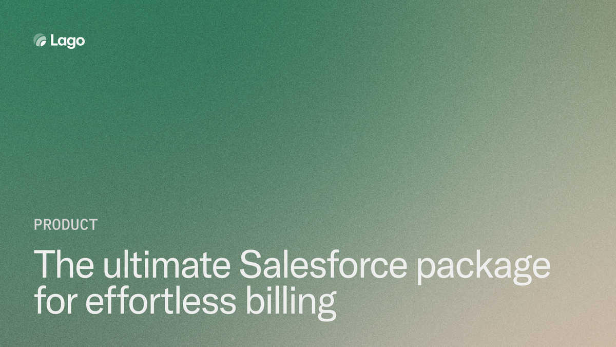 The ultimate Salesforce package for effortless billing