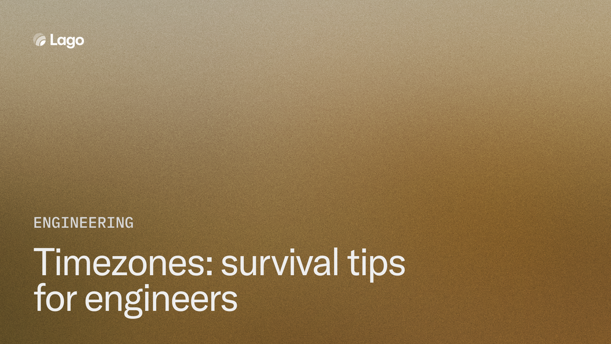 Timezones: survival tips for engineers