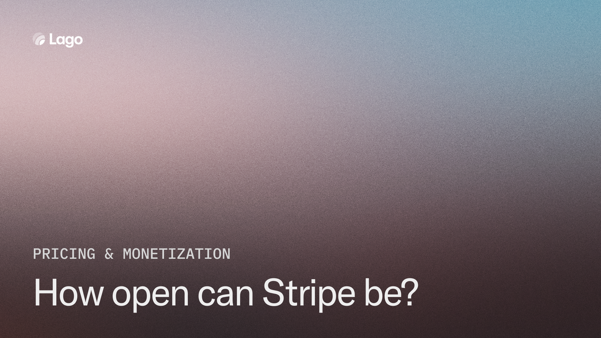 How open can Stripe be?