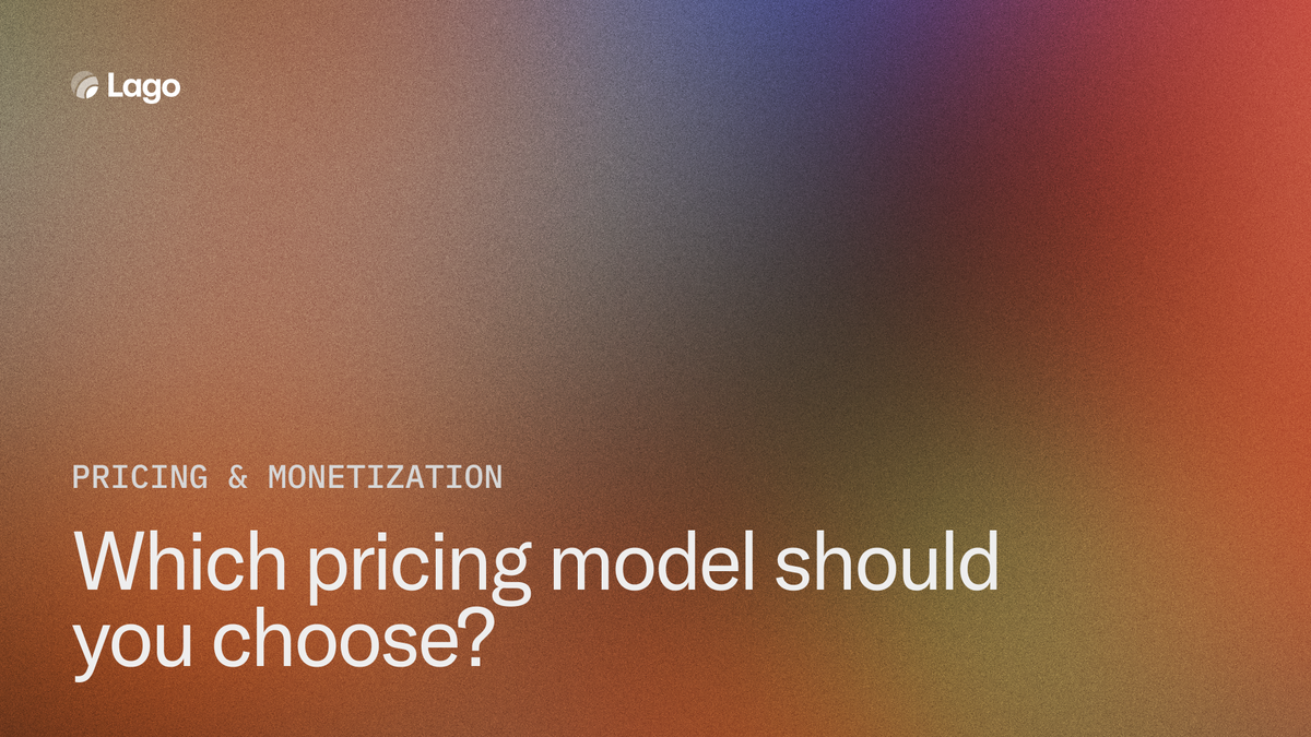 Which pricing model should you choose?