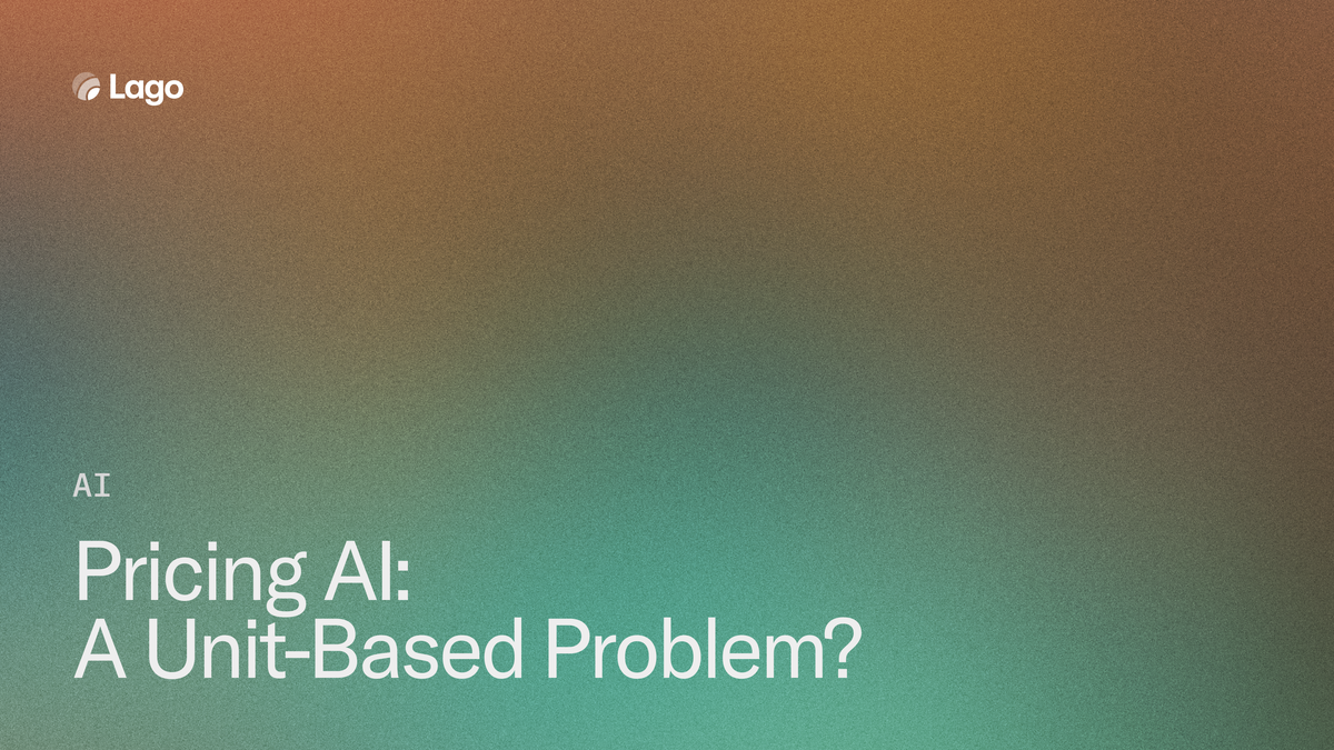Pricing AI: A Unit-Based Problem?