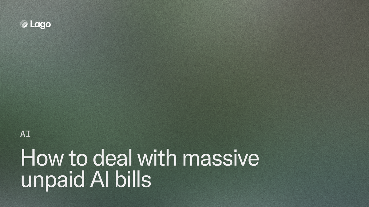 How to deal with massive unpaid AI bills
