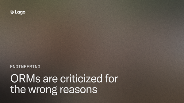 ORMs are criticized for the wrong reasons