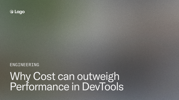 Why Cost can outweigh Performance in DevTools