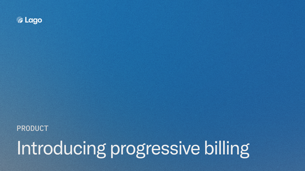 Introducing Progressive Billing: Usage-Based Billing Done Right